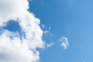 blue sky with clouds