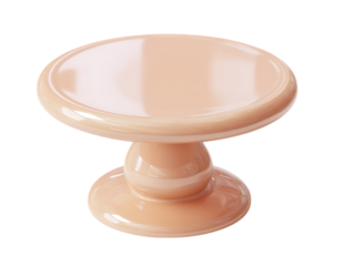 3d icon of Dining table simple clay texture gloss png