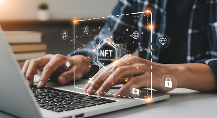 Exploring nft marketplace on laptop: a guide to buying, selling, and investing in non fungible tokens