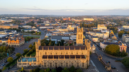 Obraz premium Aerial View of Dundalk Town, County Louth, Republic of Ireland