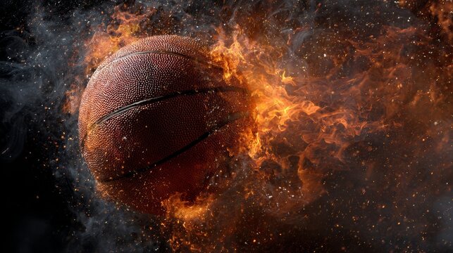 a basketball background. power of the game.