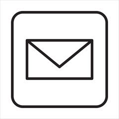 Contac & Web icon outline vector