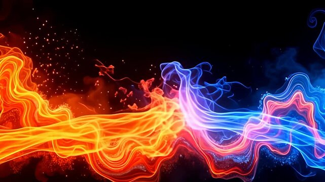 amp cascade stream of radiant tints watercourse aboard amp ardent plasm moulding shot shine heatwaves, amp gossamer flesh morph and merge fluidly, raise emotion of peacefulness and