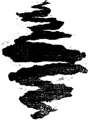 Obraz premium Abstract black and white grunge design with wavy shapes for artistic projects