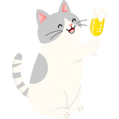 Champagne Cats Dogs Clipart