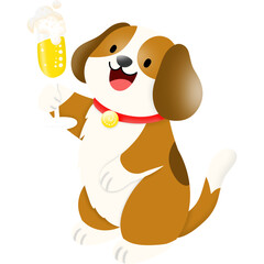 Champagne Cats Dogs Clipart