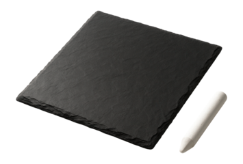 Slate cheese board with chalk for labeling