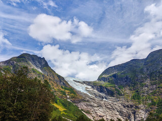 Jostedal Glacier or Jostedalsbreen (Norwegian) is the largest glacier in continental Europe. Western Norway.