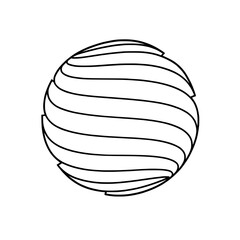 abstract sphere vector