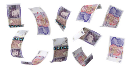 England_20_pounds_ Asset_Money_Single_Bank_Currency_Note