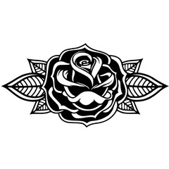 abstract flower tattoo