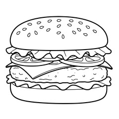 hamburger vector illustration