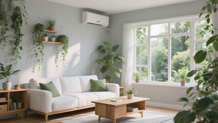 modern living room with sofa