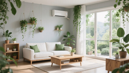 modern living room with sofa