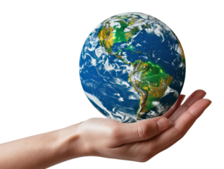 PNG Globe sustainability environmental protection.