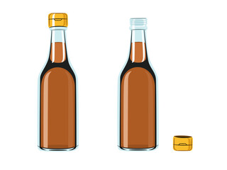 Bottle on a white background.