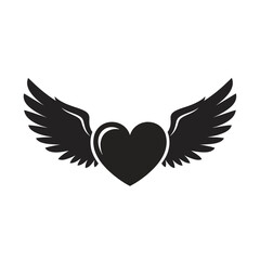 Obraz premium heart with wings