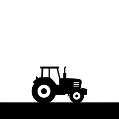 tractor isolated on white