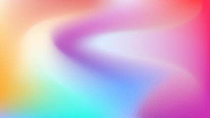 Obraz premium Vibrant Abstract Gradient Background with Fluid Wavy Lines and Soft Pastel Colors. Perfect for header, banners, wallpapers, presentation, posters, websites, social media graphics project.