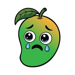 Mango cartoon type vector art illustration
