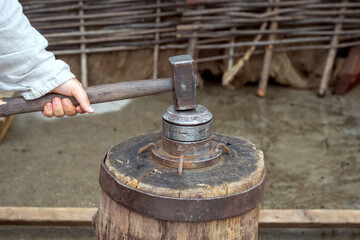 the blacksmith mints coins historical reconstruction amateur festival