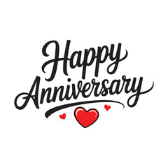 Happy anniversary Typography image vector