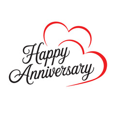 Happy anniversary Typography image vector