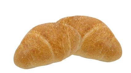 Salted Bread isolated on Transparent background.