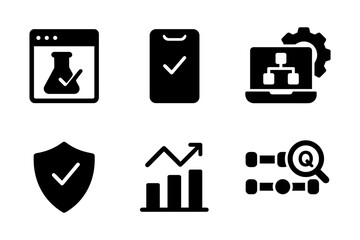 Modern icons for web development and data analysis applications
