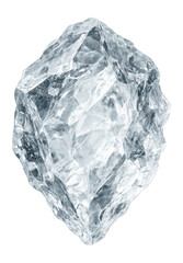 Obraz premium Ice fragment with a clear, crystalline finish