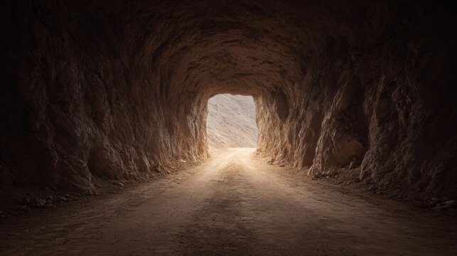 Dusty tunnel whispers secrets of ancient Earth, evoking spirit journeys; relates to International Caving Day and Earth Mysteries