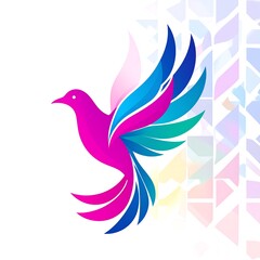 Obraz premium Colorful bird graphic design