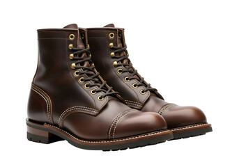 Brown Leather Work Boots: Durable and Stylish Footwear.