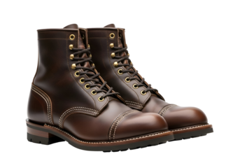 Brown Leather Work Boots: Durable and Stylish Footwear.