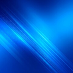 A vibrant, diagonal design features bright, light blue lines against a deep blue background.