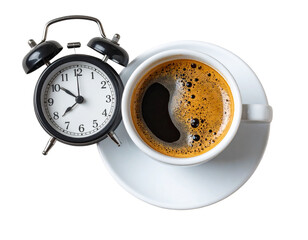 Wake Up with Espresso, isolated on a transparent background PNG