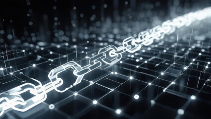 Abstract chain graphic