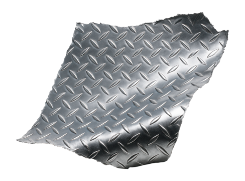 Torn piece of metallic diamond paper