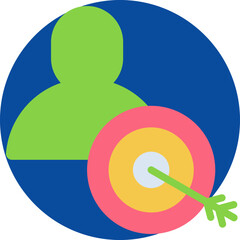 Goal icon for business, website, application, printing, document, poster design, etc