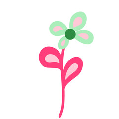pink flower vector