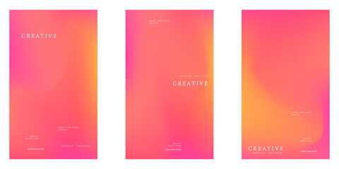 Creative Minimal Gradient Poster Design Background vector illustration eps10