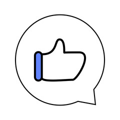 グット・いいね・高評価など 感情吹き出しマーク〜Good, like, high rating, etc. Emotional speech bubble marks〜