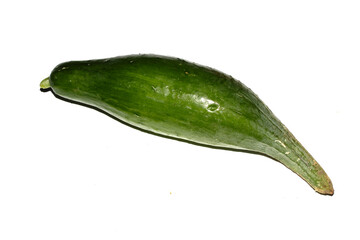 Home grown wonky cucumber vegetable ruined not used and thrown away