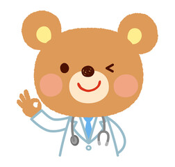 クマのお医者さん　オッケー　グッド