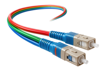 Fiber optic cable with SC connectors