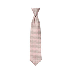 Pink and grey houndstooth patterned necktie isolated, isolated on white background