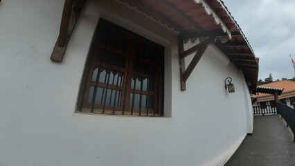 White-walled Aguada Central Jail in Goa reflects Portuguese architectural style, India 