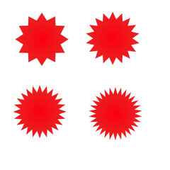 sale offer for business sticker , sale symbols price sticker label 