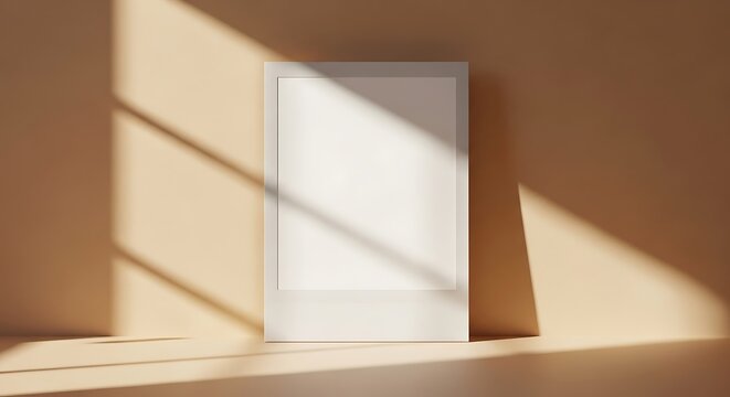 Blank Frame Casting Shadows On Wall