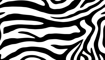 Bold black and white zebra stripe seamless pattern  High contrast, graphic design textile print,  modern,  zebra stripes